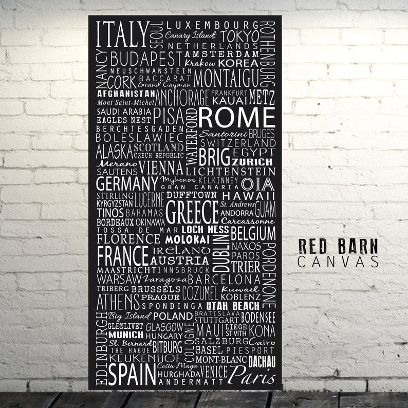 Create Your Own Word Art Subway Style Typography Wall Art Etsy