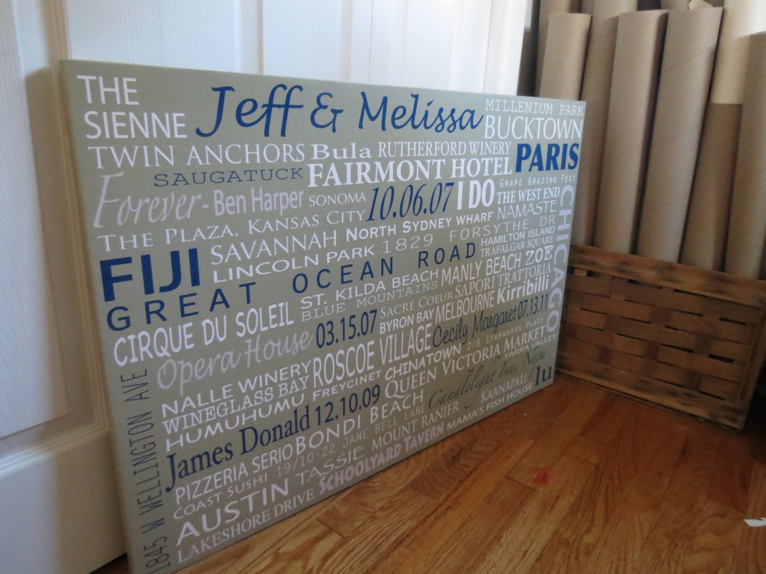 Your Words on Canvas Make Your Own Personalized Gift Unique Etsy