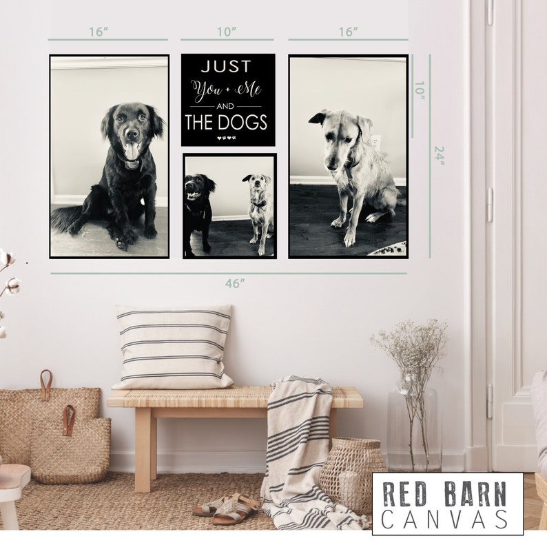 Create Your Own Photo Gallery Wall Set of Four Pet Themed - Etsy
