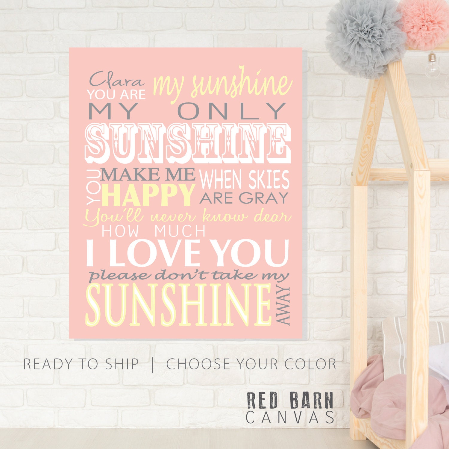 Home Décor You are my Sunshine my only sunshine on canvas wall art Wall Décor Wall Hangings etna