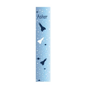 Personalized Rocket Ship Growth Chart: Space Nursery Decor