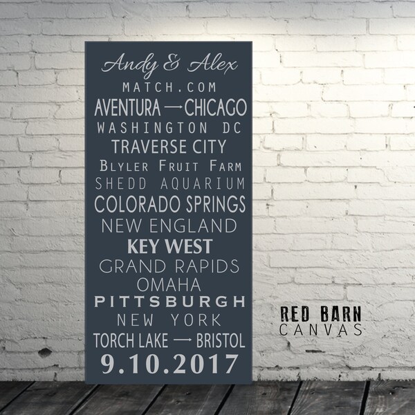 Wedding Subway Art - Etsy