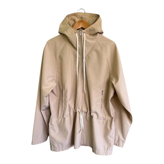 Mother Lode Anorak Jacket Vintage USA Made Khaki Pullover Windbreaker Unisex Medium
