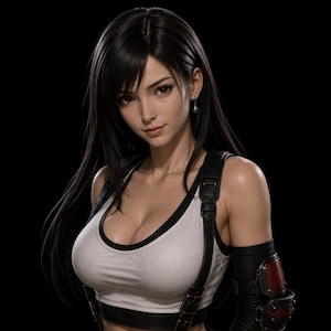 File STL di Tifa Lockhart, Figura Final Fantasy STL, Modello per stampa 3D, Figura in resina STL, Download digitale, Oggetto da collezione stampabile