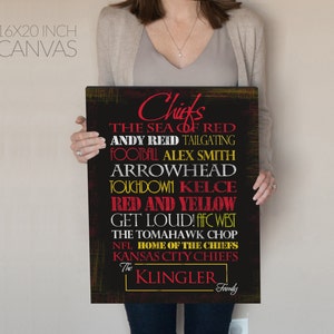 Kansas City Chiefs Print or Canvas. KC Chiefs. Chiefs. Kansas City art. Kansas City. chiefs gift. chiefs art. Kansas City Missouri. home.