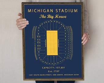Birthday Gift University of Michigan Wolverine colors,U of M gift for sports fan Pocket Dump Bowl Handmade unique gift Key Basket