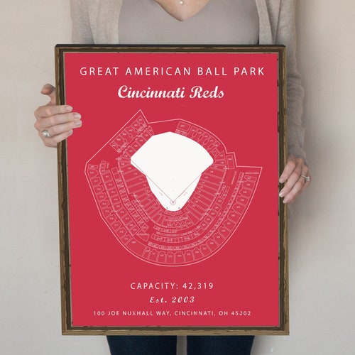 Great American Ball Park Seating Chart Cincinnati Reds GABP Etsy