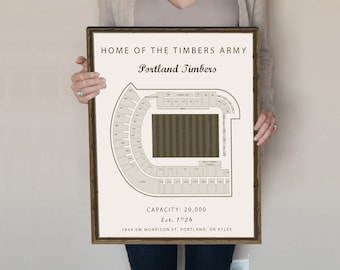 Portland Timbers, Providence Park, Timbers art, Gift for him, Stadium Blueprint, Oregon soccer, Soccer Pitch, Stadium art, Valentines gift.