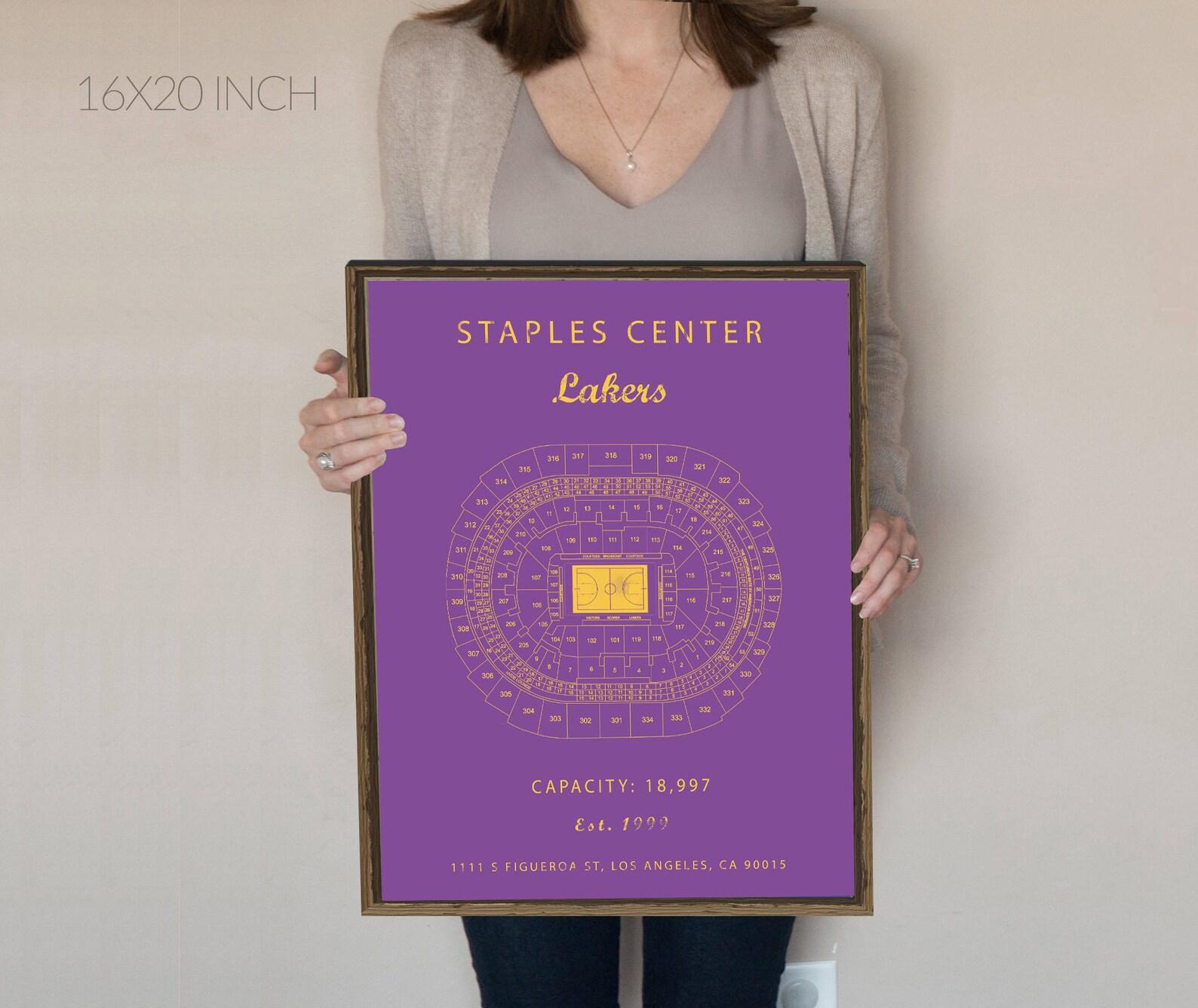 Staples Center Seating Chart LA Lakers Los Angeles Lakers Etsy