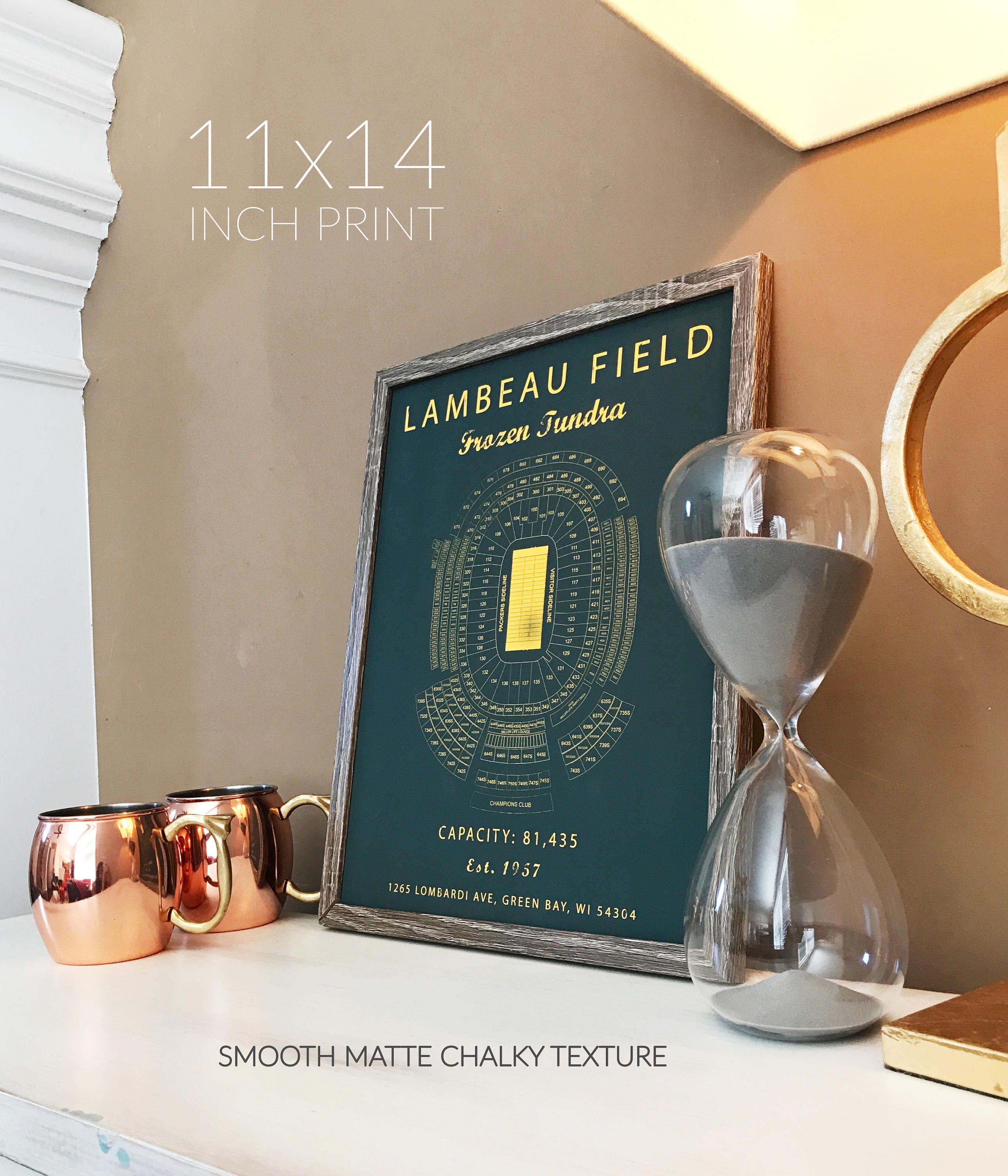 Lambeau Field Seating Chart Green Bay Packers Lambeau Field Etsy Canada