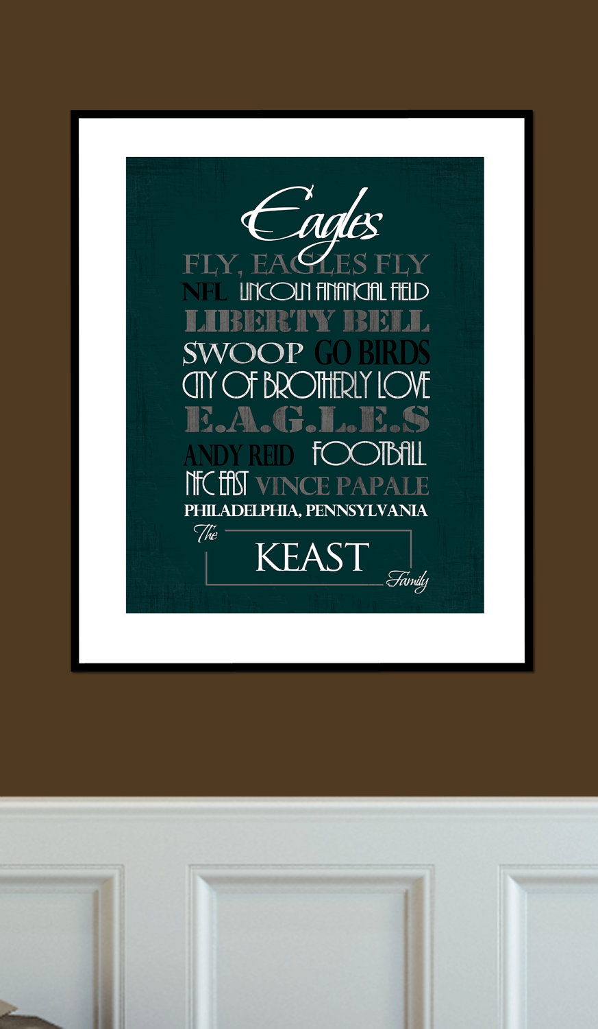 Philadelphia Eagles Print or Canvas housewarming gift for | Etsy