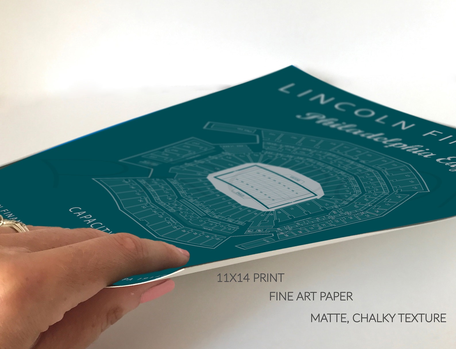 Lincoln Financial Field Seating Chart Philadelphia Eagles Etsy