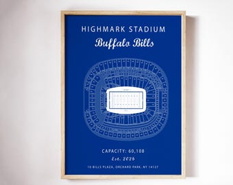 Highmark Stadium Seating Chart | Buffalo Stadium Map | NFL Art