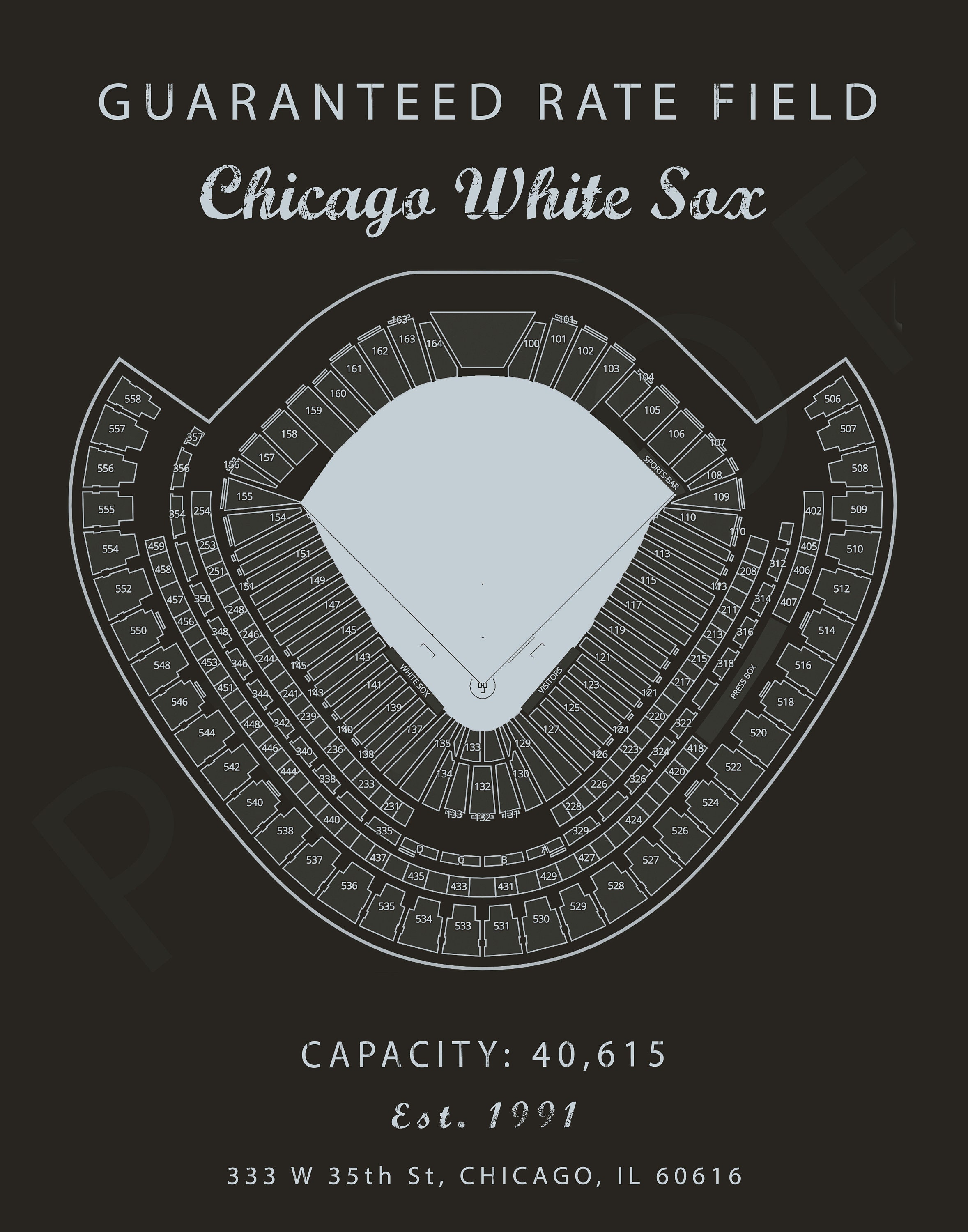 Guaranteed Rate Field Seating Chart Chicago White Sox 