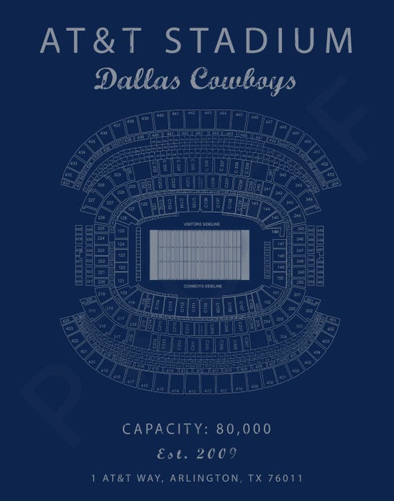 AT&T Stadium Sign, Dallas Cowboys Decor, Dallas Cowboys Sign, Gift for  Dallas Cowboys Fan, Cowboys Stadium, Dallas Cowboys Seating Chart. - Etsy
