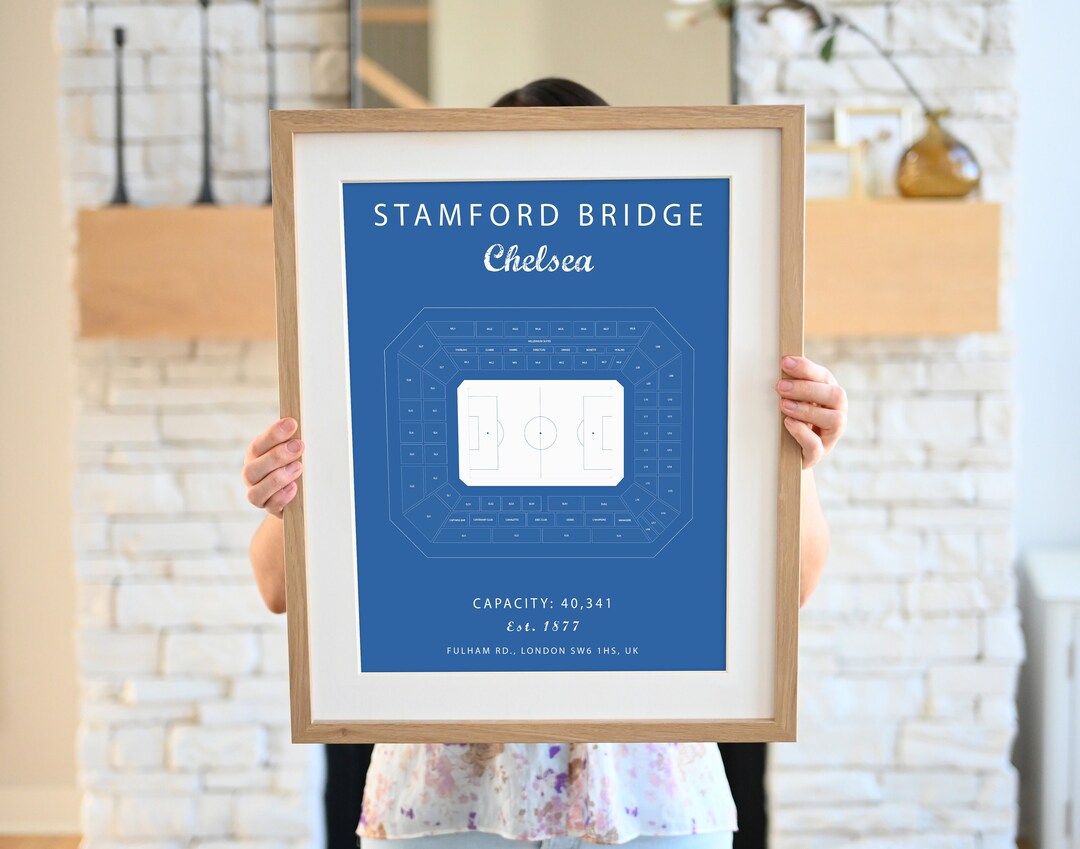 Stamford Bridge Print - Chelsea - Premier League Stadium Art