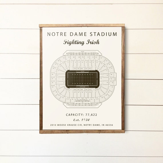 Notre Dame Seating Chart View