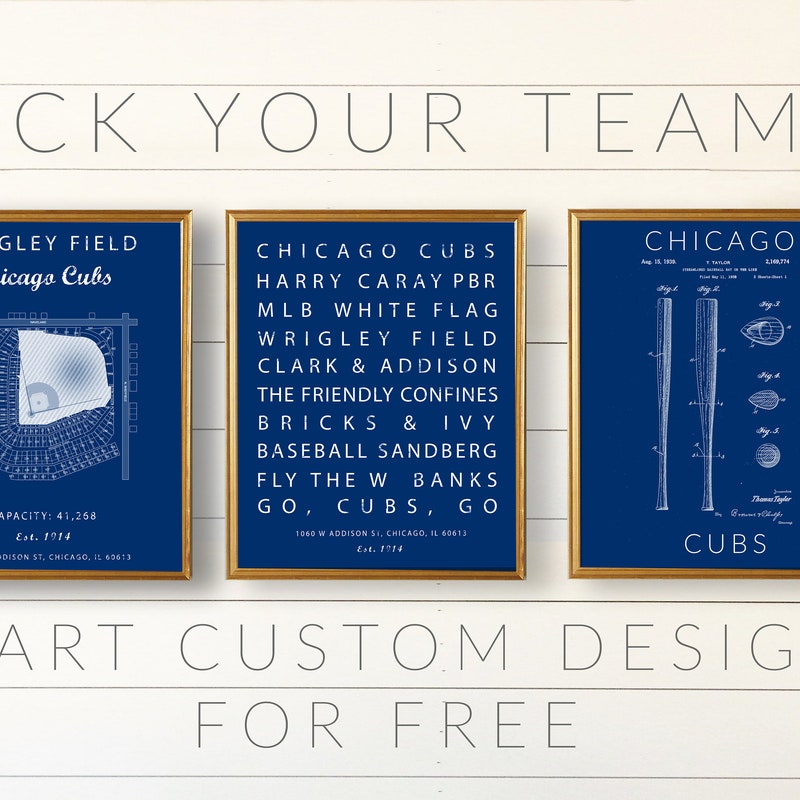Cubs Poster - Etsy