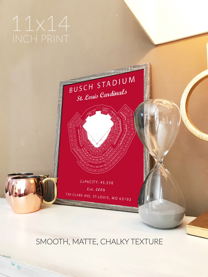 Busch Stadium Seating Chart St Louis Cardinals Busch Stadium | Etsy