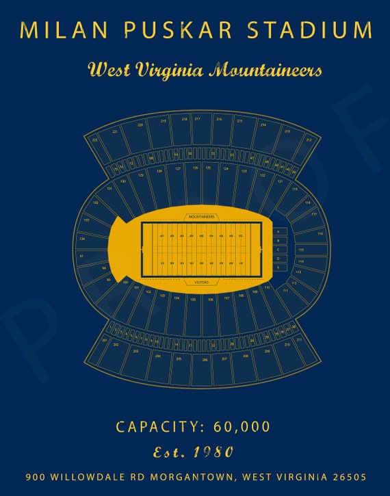 West Virginia Stadium Seating Chart
