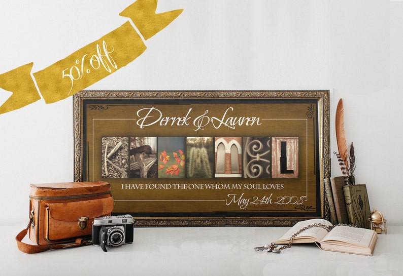 Personalized Alphabet Photography Letters. alphabet letter photography. personalized signs. letter photo collage. letter photos wedding gift image 1