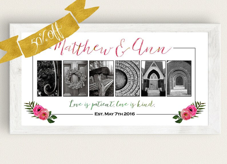 Alphabet Photography Letters. Personalized alphabet letter photography. personalized signs. letter photo collage. letter photos wedding gift image 1