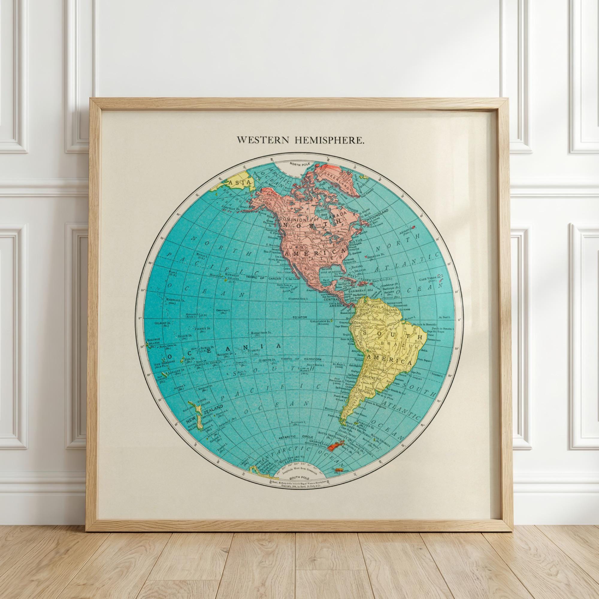 Vintage Rand Mcnally Atlas - Etsy