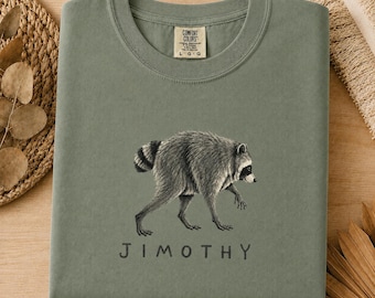 Viral Jimothy Raccoon Shirt, Famous Seattle Raccoon Tee, Short King Trash Panda T-Shirt, Cute Raccoon Lover Gift