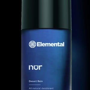 NUR Natural Deodorant | Magnesium Powered | Refillable Glass Bottle | 1 oz