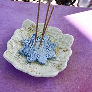 Incense Holder/ Incense Burner/ Meditation / Mindfulness / Spiritual / Yoga Gift / Handmade Ceramic Porcelain