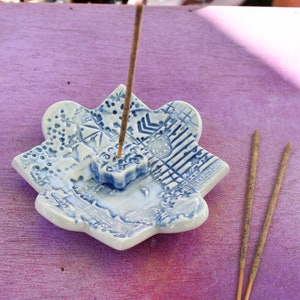 Incense Holder/ Incense Burner/ Meditation / Mindfulness / Spiritual / Yoga Gift / Handmade Ceramic Porcelain