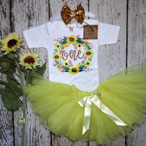 FYMNSI Baby Girls Lace Romper Tutu Dress Bodysuit Ruffle Sleeve Birthday Cake Smash Outfit With Headband 12 18 Months Apricot Flower