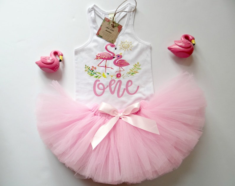 pink flamingo tutu First Birthday Pink Flamingo first birthday girl tutu outfit Flamingo Birthday shirt pink 1st birthday outfit