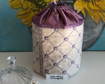 Fancy Toilet Paper Roll Canister with Pull String, Beyond Elevated, Up Your Bathroom Decor, READY TO SHIP