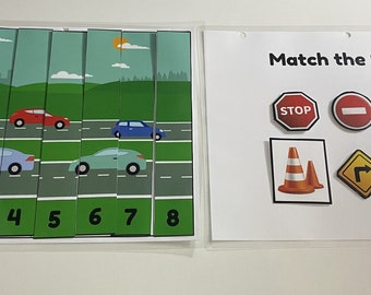 Auto's/vrachtwagens voorschoolse peuter drukke boek