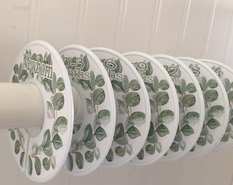 Baby Closet Dividers Organizers Clothes Dividers Greenery Leaves Baby Nursery Decor Baby Shower Gift
