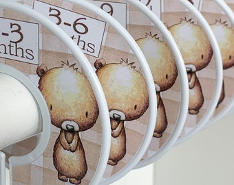 Baby Closet Dividers Clothes Organizers Clothes Dividers Size Dividers Baby Clothes Size Organizers Teddy Bears