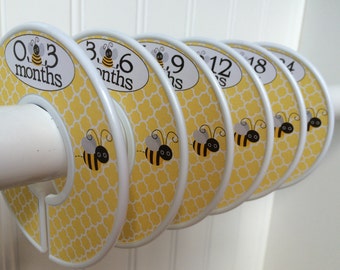 Baby Closet Dividers Baby Clothes Size Dividers Clothes Organizers Bees