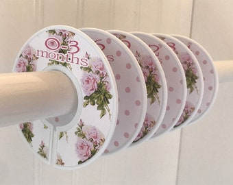 Baby Closet Dividers Organizers Baby Clothes Organizers Size Organizers Floral Flower