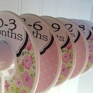 Baby Closet Dividers Size Dividers Size Organizers Label Sizes image 1