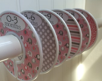 Baby Closet Dividers Organizers Clothes Dividers Size Organizers Elephant