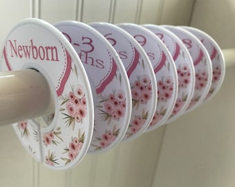 Baby Closet Dividers Clothes Dividers Clothes Size Labels Baby Girl Floral