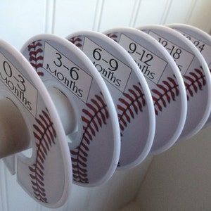 Baby Closet Dividers Closet Organizers Baby Clothes Size Organizer Baseball