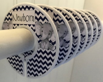 Baby Closet Dividers Baby Clothes Organizers Size Labels Navy