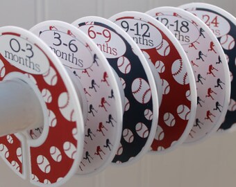 Baby Closet Dividers Organizers Clothes Dividers Closet Dividers Boy Baby Shower Gift Baseball Sports Theme Nursery
