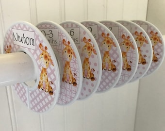 Baby Closet Dividers Organizers Clothes Size Dividers Size Organizers Giraffe
