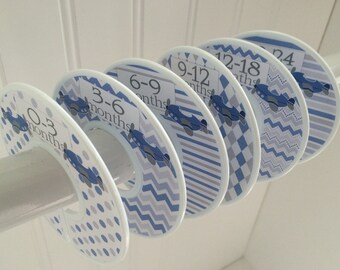 6 Baby Closet Dividers Clothes Clothes Clothes Dividers Closet Organizers Baby Shower Gift Airplanes Boy