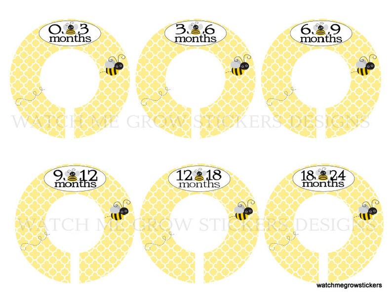 6 Baby Closet Dividers Girl Clothes Dividers Closet Organizers Etsy