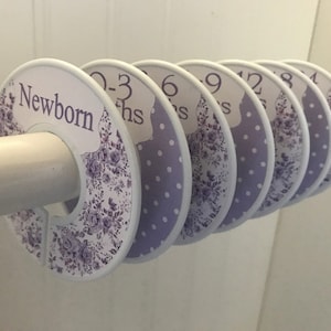 Baby Closet Dividers Size Organizers Baby Cothes Size Organizers Size Dividers Violet