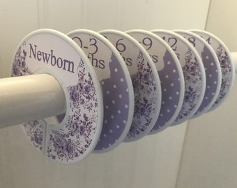 Baby Closet Dividers Size Organizers Baby Cothes Size Organizers Size Dividers Violet